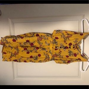 Yellow Floral Romper